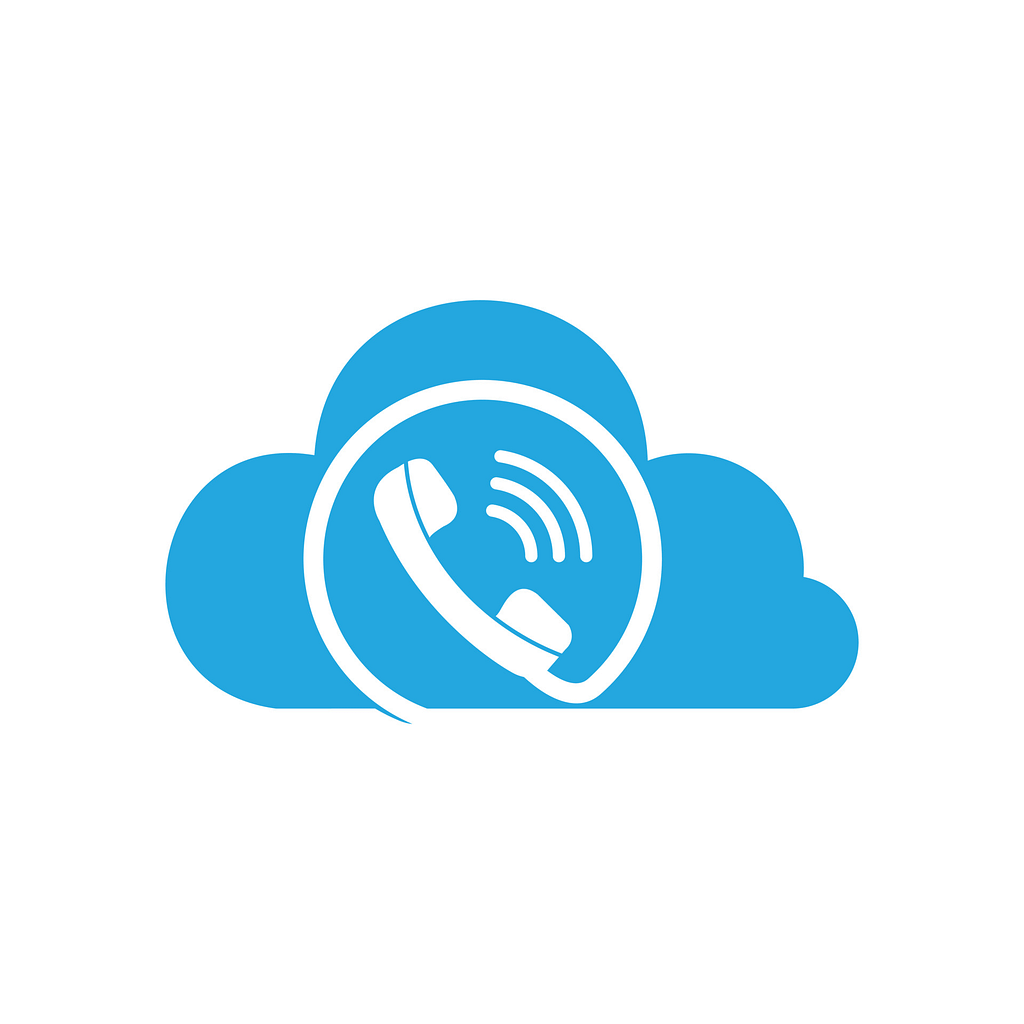 Omaha Managed IT Services - Your Dedicated People 10 Cloud phone icon representing Omaha Managed IT Services and business VoIP communication solutions.