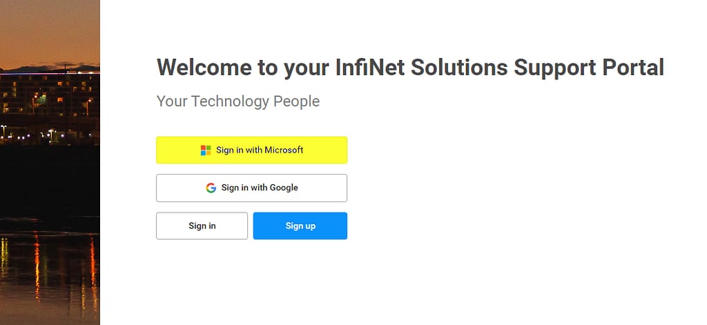 Support Request How-To 4 sign in microsoft