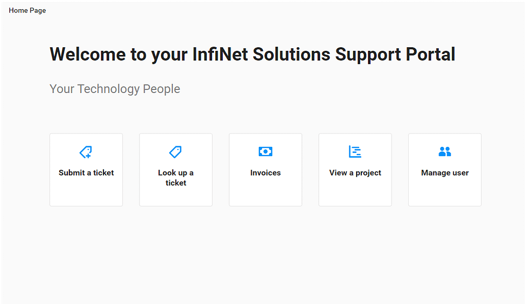 Support Request How-To 5 Portal Homepage Options