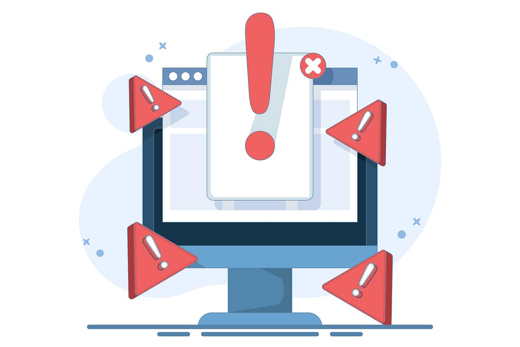 vecteezy online fraud warning concept data warning message or 56491455