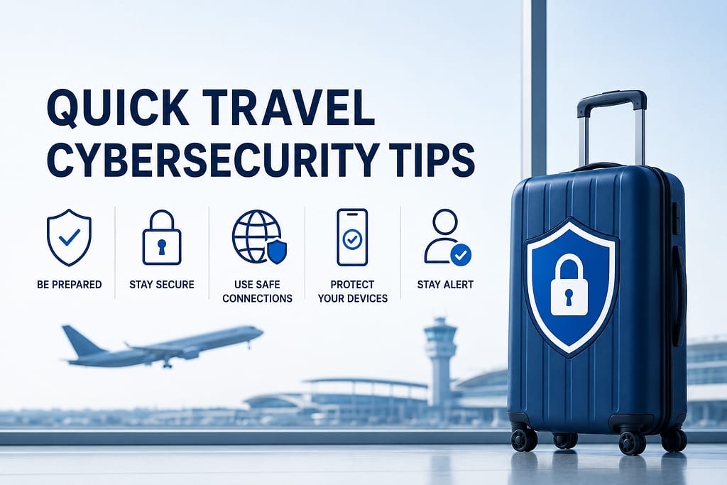 4 Cybersecurity Gotchas on the Road 5 travel tips for cybersecurity