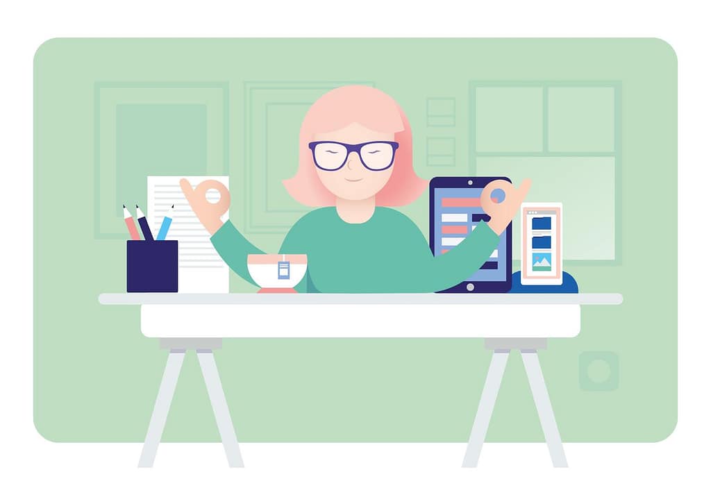 Secure Password Management 27 vector relaxing character illustration