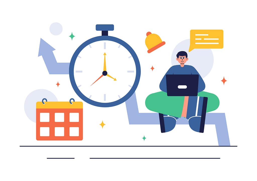 What’s Your Business IT Resolution for 2025? 8 vecteezy flat style time management with task planning clock and 50360832