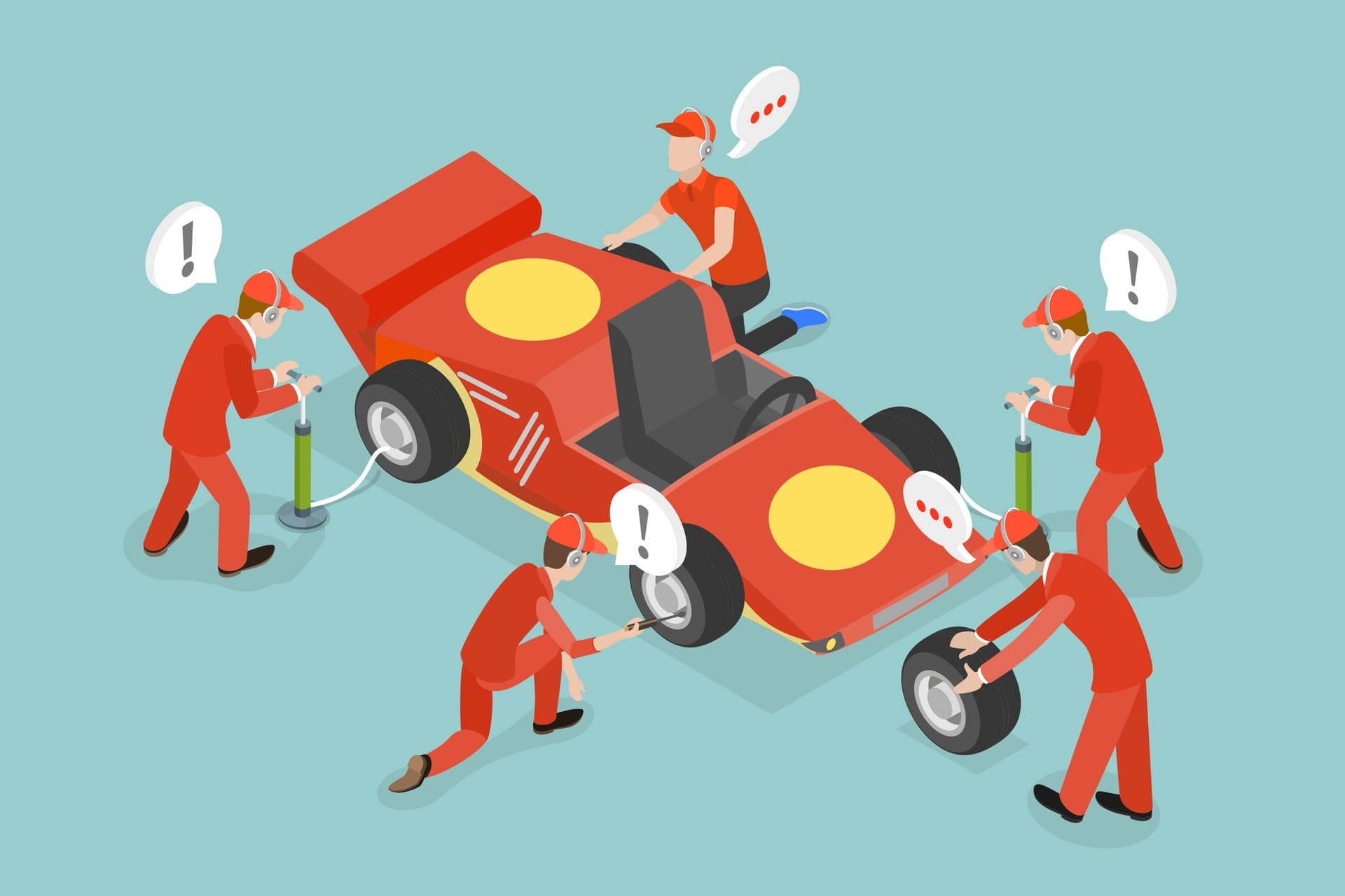 Too Much Talent, Not Enough Strategy: Why Enterprise IT Teams Thrive With Co-Managed Support 33 vecteezy 3d isometric flat conceptual illustration of pit stop 66766542 1
