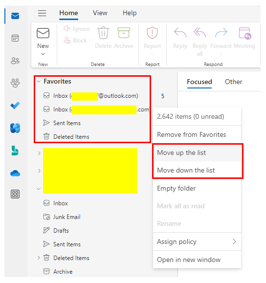 The New Outlook 6 Managing multiple email accounts in outlook