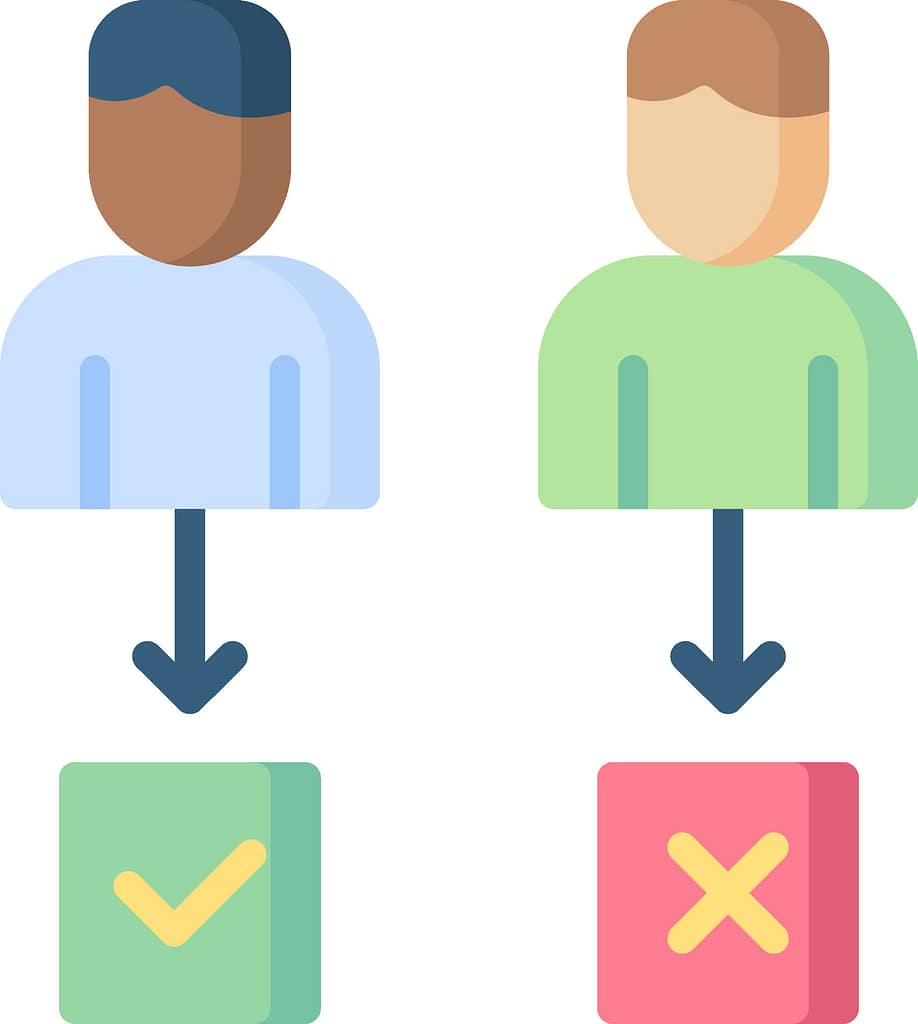 Secure Client Access in 2026: Why Access Control Is Everything 7 Illustration explaining secure client access through least-privilege access controls, showing different users with approved or restricted permissions, representing role-based access where individuals can only reach the systems necessary for their job responsibilities.