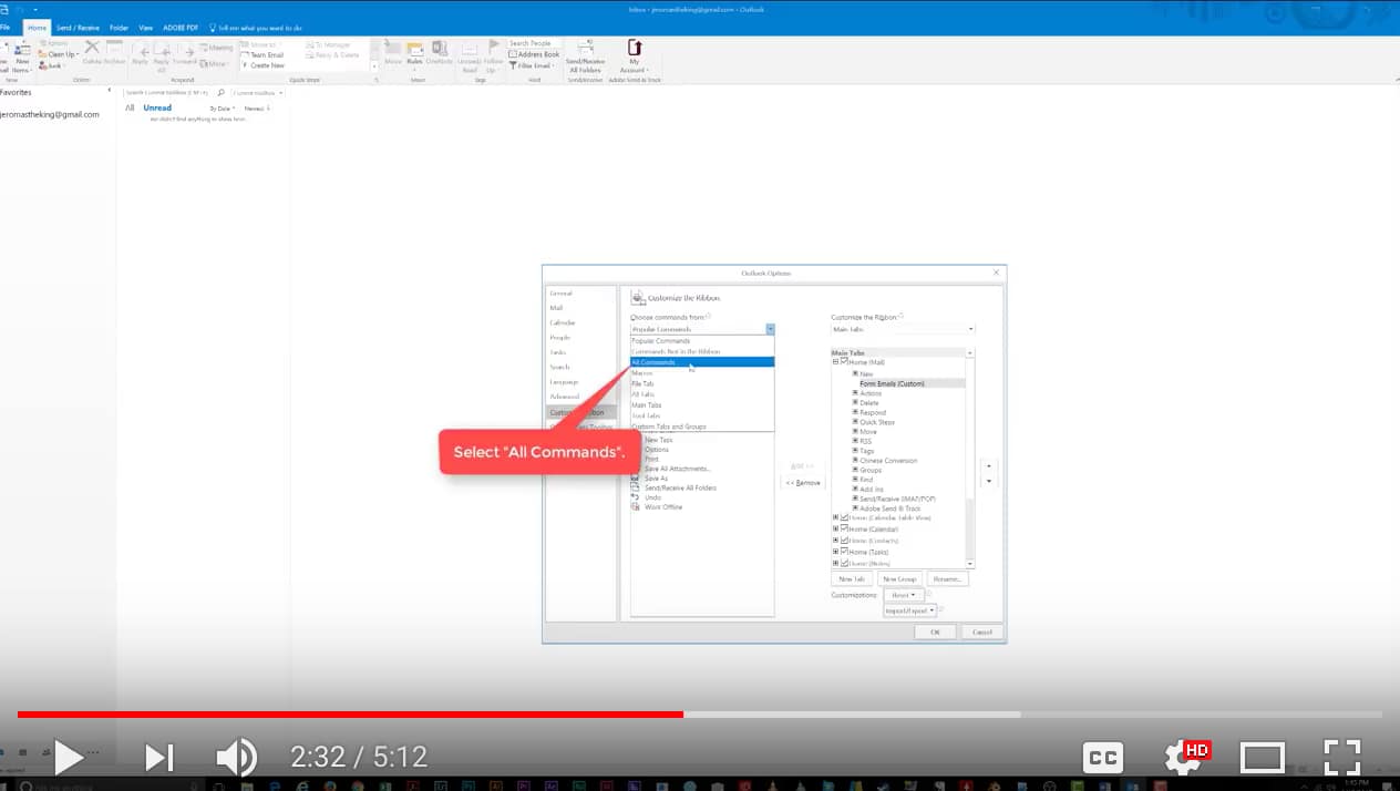Customize the Ribbon Bar in Microsoft Outlook 2016 22 Screen%20Shot%202017-12-21%20at%2010.16.19%20AM.png