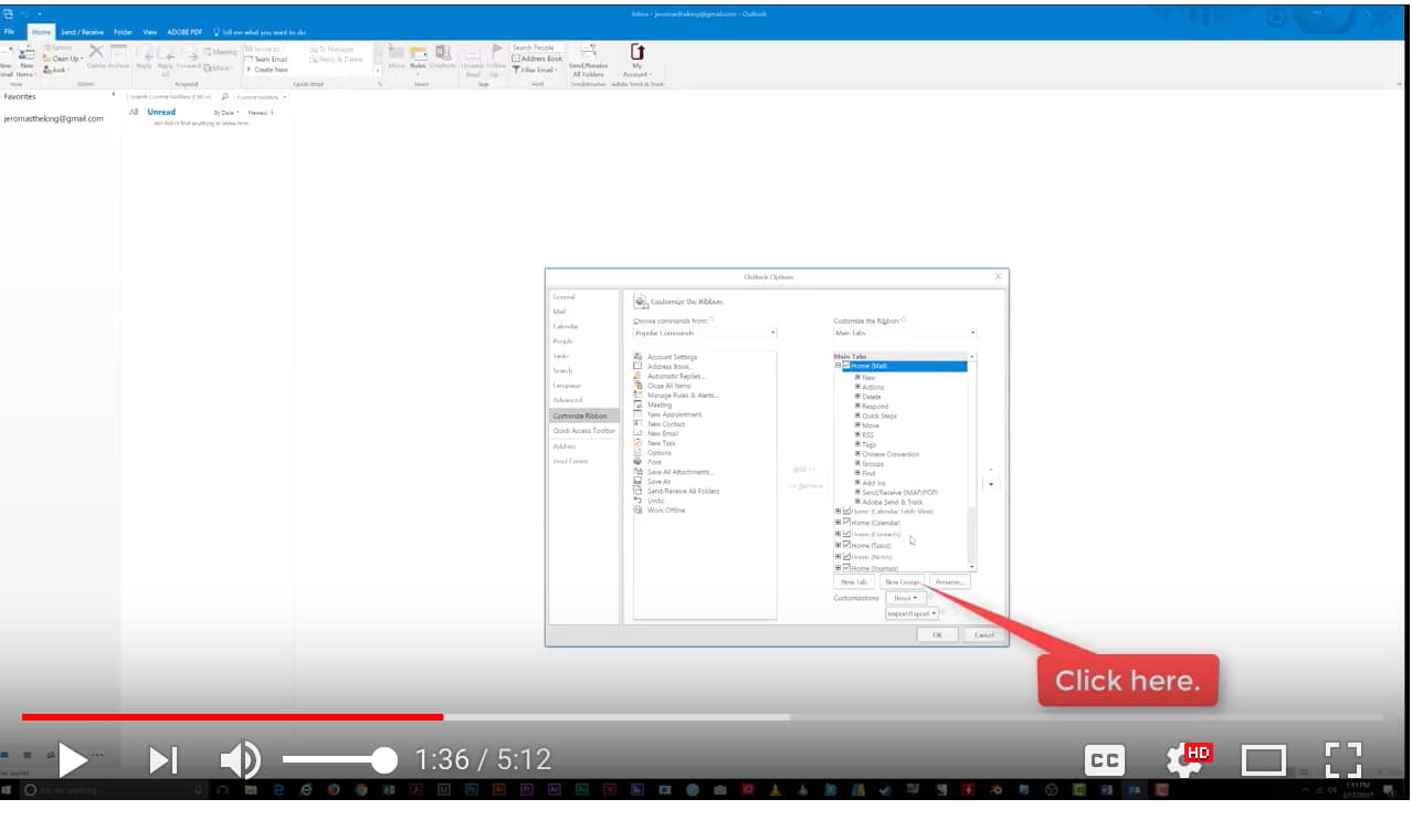 Customize the Ribbon Bar in Microsoft Outlook 2016 15 Screen%20Shot%202017-12-21%20at%209.54.48%20AM.png