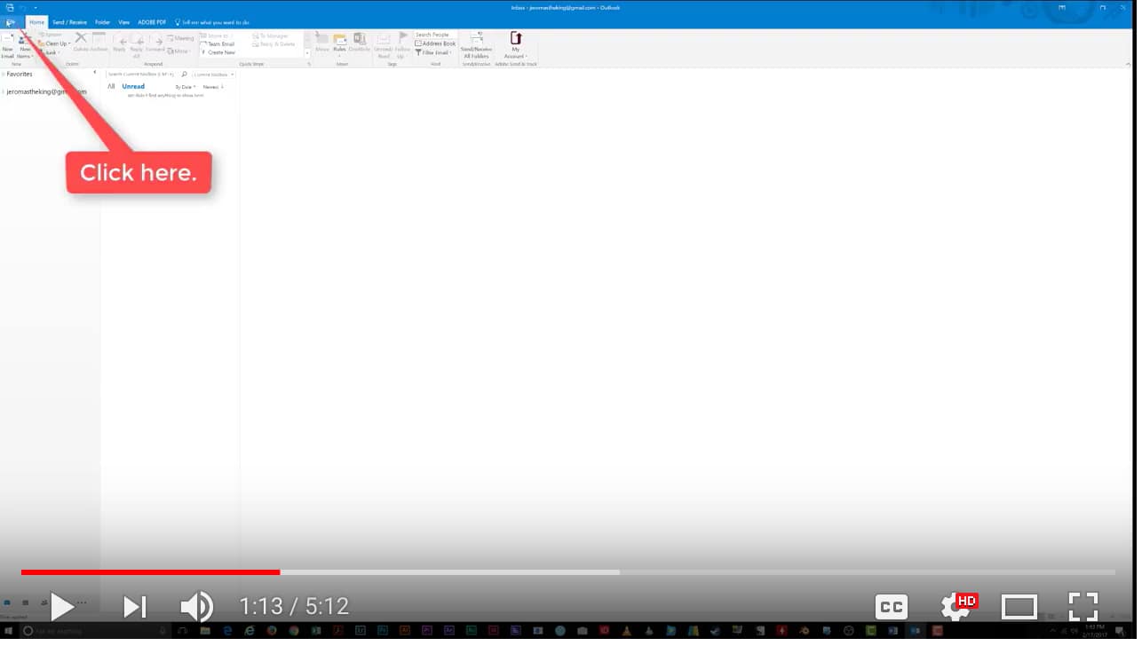 Customize the Ribbon Bar in Microsoft Outlook 2016 11 /Users/jacquelinetrovato/Desktop/Screen Shot 2017-12-21 at 9.48.57 AM.png