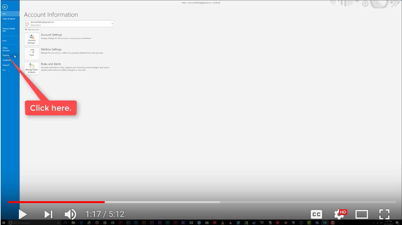 Customize the Ribbon Bar in Microsoft Outlook 2016 12 /Users/jacquelinetrovato/Desktop/Screen Shot 2017-12-21 at 9.50.29 AM.png